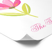 Poster Belle fleur maison école (Coin)