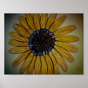 Poster Belle Fleur Sketched à la main