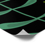 Poster Belle fleurs dessinée à la main illustration motif (Coin)