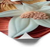 Poster Belle Florale Victorienne Élégante Jolie Fleurs (Coin)