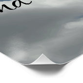 Poster Belle foi Bible Citation de la Bible Nuages (Coin)