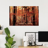 Poster Belle forêt d'automne (Bureau à domicile)