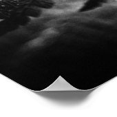 Poster Belle fougère noir et blanc (Coin)