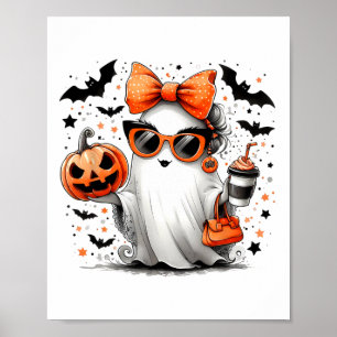 Poster Belle Ghost Halloween Diva Dessin Sungles Handg