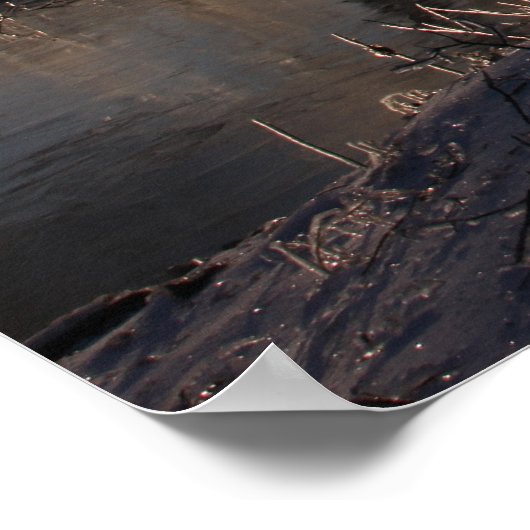 Poster Belle glace matinale (Coin)