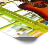 Poster Belle guitare acoustique (Coin)