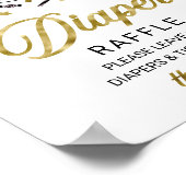 Poster Belle Halloween Baby shower Déchets Signe Raffin (Coin)