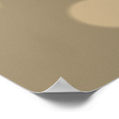 Poster Belle Halloween Fantôme & Citrouille sur Beige (Coin)