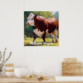 Poster Belle Hereford Bull (Cuisine)
