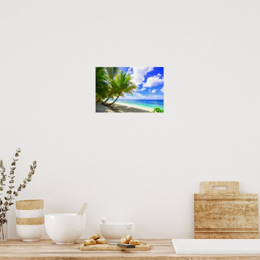 Poster Belle île tropicale Échap (Cuisine)