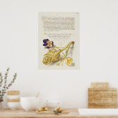Poster Belle illustration botanique Vintage (Cuisine)
