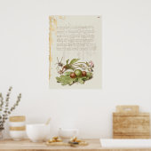 Poster Belle illustration botanique Vintage (Cuisine)