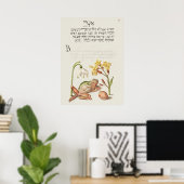Poster Belle illustration botanique Vintage (Bureau à domicile)