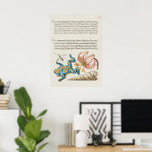 Poster Belle illustration botanique Vintage (Bureau à domicile)