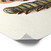 Poster Belle illustration botanique Vintage (Coin)