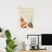 Poster Belle illustration botanique Vintage (Bureau à domicile)