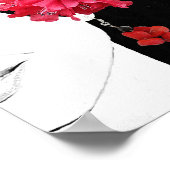 Poster Belle illustration de mode joli visage fille (Coin)