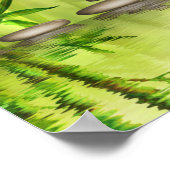 Poster Belle illustration de Spa de relaxation zen (Coin)