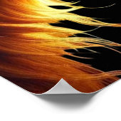 Poster Belle image de Wolf et Butterfly rétroéclairé or (Coin)