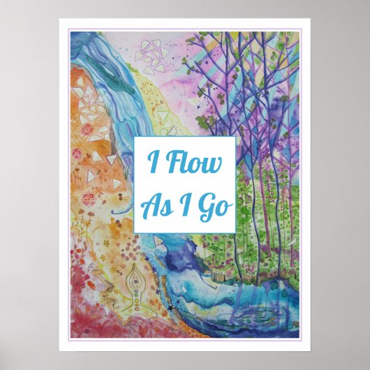 Poster Belle Inspiration Zen Chakra Energy Flow Yoga (Devant)