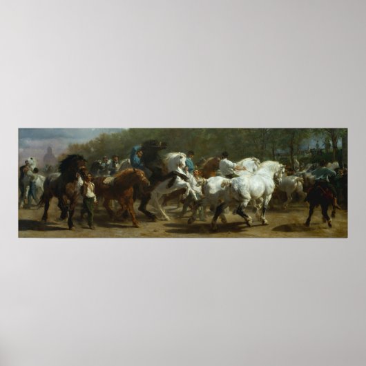Poster Belle "La Foire du Cheval" de Rosa Bonfeur (Devant)