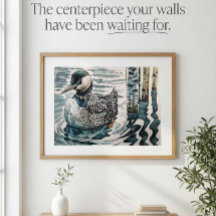 belle laine sur l'eau en aquarelle