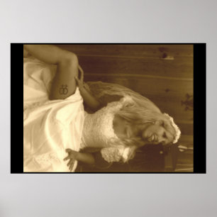 Poster Belle Lesbienne en robe Mariage 02