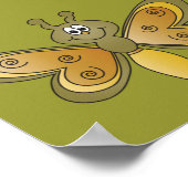 Poster Belle libellule de dessin (Coin)