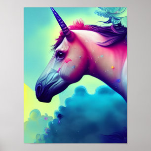 Poster Belle licorne