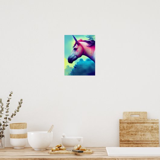 Poster Belle licorne (Cuisine)