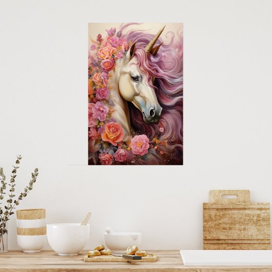 Poster Belle licorne (Cuisine)