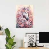 Poster Belle licorne (Bureau à domicile)