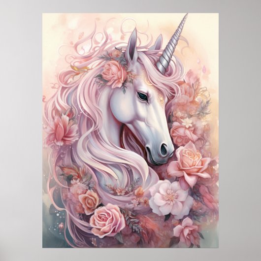 Poster Belle licorne (Devant)