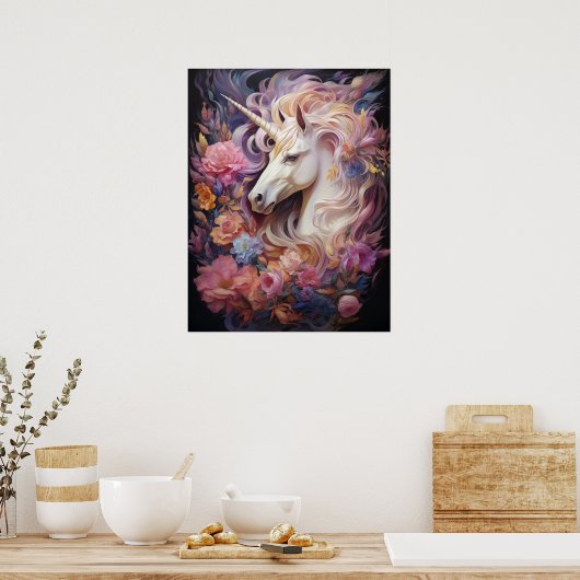 Poster Belle licorne (Cuisine)