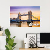 Poster Belle Londres, Angleterre, Royaume-Uni (Bureau à domicile)