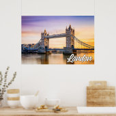 Poster Belle Londres, Angleterre, Royaume-Uni (Cuisine)
