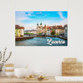 Poster Belle Lucerne, Suisse (Cuisine)