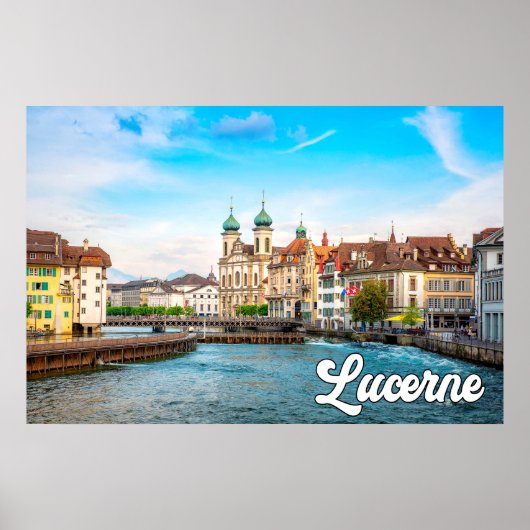 Poster Belle Lucerne, Suisse (Devant)