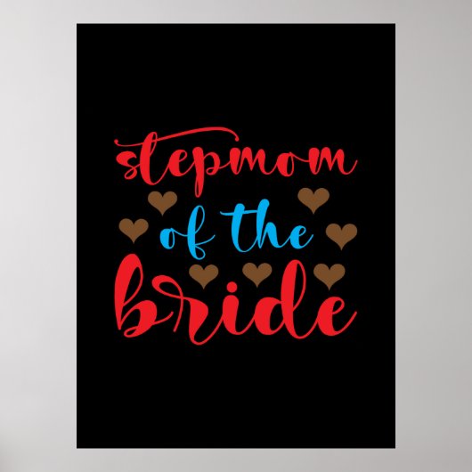 Poster Belle-mère de la mariée pour le mariage (Devant)