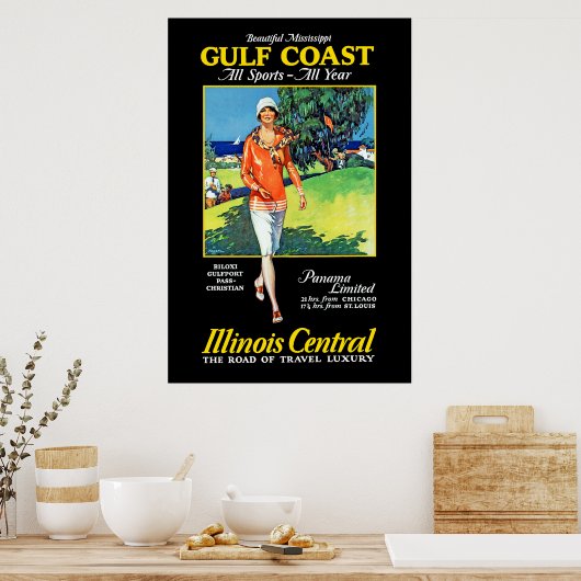 Poster Belle Mississippi ~ Côte du Golfe (Cuisine)