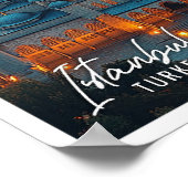 Poster Belle Mosquée Bleue Istanbul Turquie (Coin)