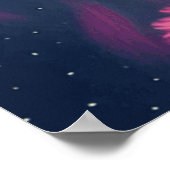 Poster Belle musique de fleurs Art Nouveau (Coin)