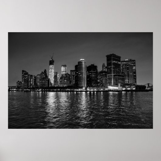 Poster Belle New York City Manhattan Skyline (Devant)