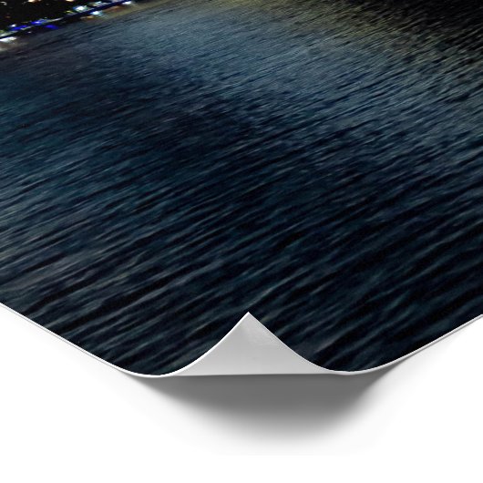 Poster Belle New York Skyline à la nuit (Coin)