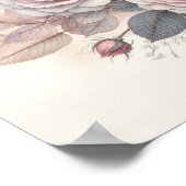 Poster Belle Oiseau & Art de Roses (Coin)