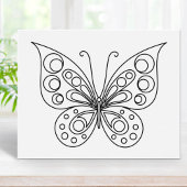 Poster Belle page de coloration papillon