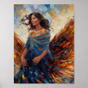 Poster Belle peinture d'ange