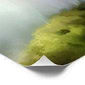 Poster Belle peinture Fluffy Cat (Coin)