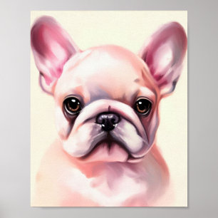 Poster Belle peinture française de bulldog