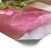 Poster Belle peonies papier toile (Coin)